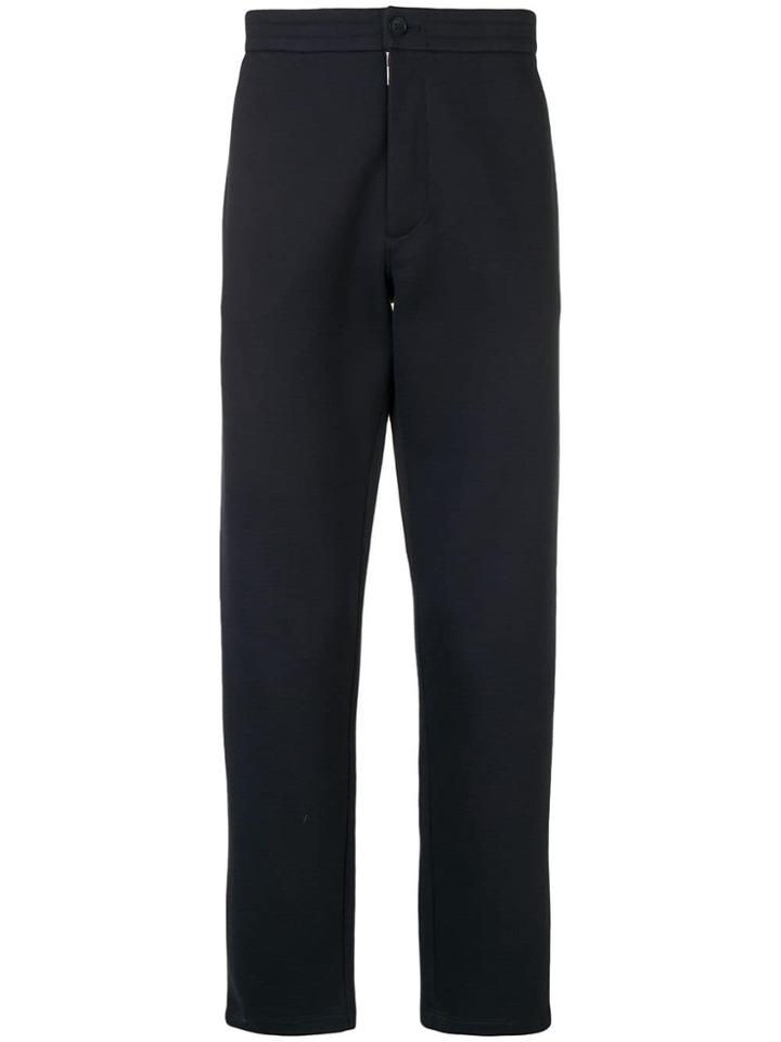 Giorgio Armani Regular Tapered Trousers - Blue