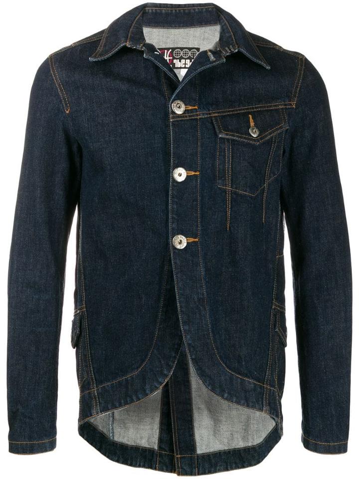 Jean Paul Gaultier Pre-owned 'jpg' Denim Jacket - Blue