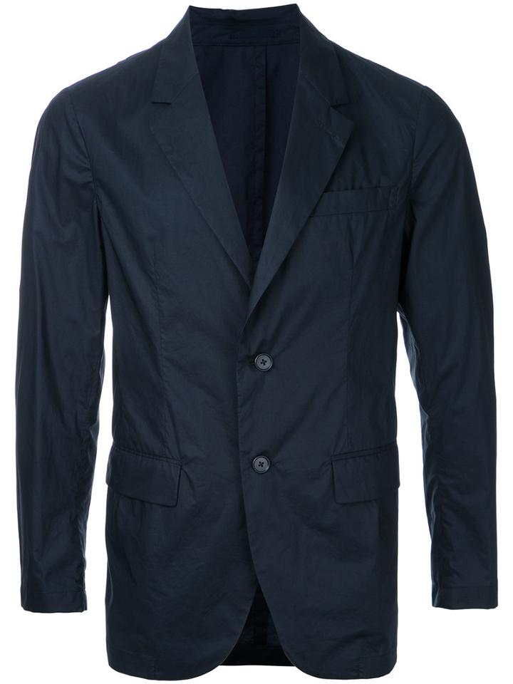 En Route - Notched Lapel Lightweight Jacket - Men - Cotton - 1, Blue, Cotton