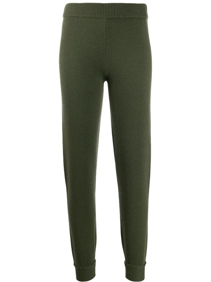 Theory Knitted Track Trousers - Green