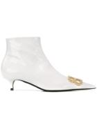 Balenciaga Bb Patent Boots - White