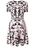 Alexander Mcqueen Symmetrical Print Dress - Pink & Purple
