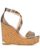 Jimmy Choo Portia Sandals, Women's, Size: 36, Nude/neutrals, Goat Skin/rubber