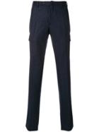Incotex Striped Straight-leg Trousers - Blue