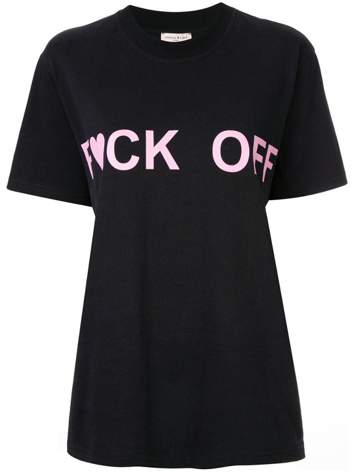 Natasha Zinko Printed Oversized T-shirt - Black