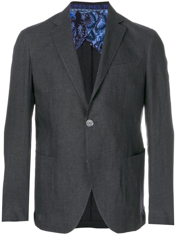 Etro Classic Loose Jacket - Blue