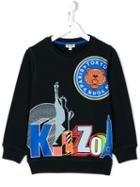 Kenzo Kids Badge Sweatshirt, Boy's, Size: 10 Yrs, Blue