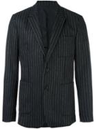 Ami Alexandre Mattiussi Pinstripe Blazer, Men's, Size: 46, Grey, Wool/polyamide