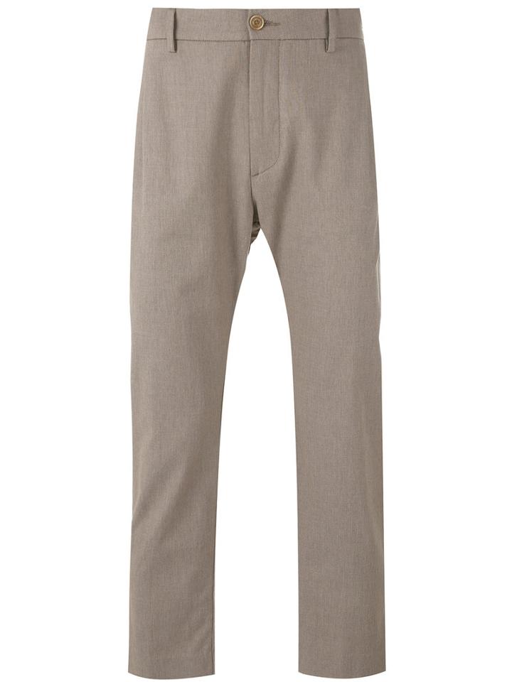 Pence - Cropped Trousers - Men - Cotton/spandex/elastane - 50, Nude/neutrals, Cotton/spandex/elastane