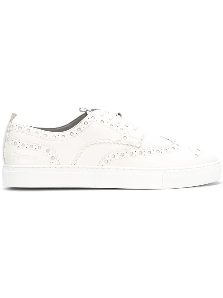 Grenson Brogue Sneakers - White