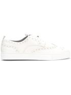 Grenson Brogue Sneakers - White
