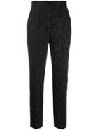 Dolce & Gabbana Floral Brocade Trousers - Black