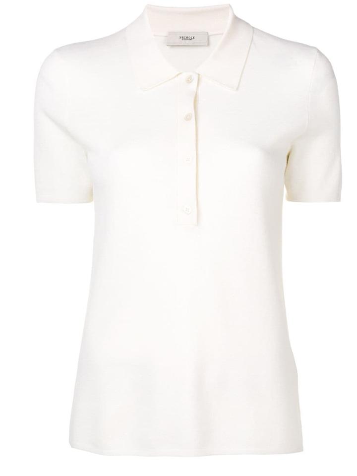 Pringle Of Scotland Plain Polo Top - White
