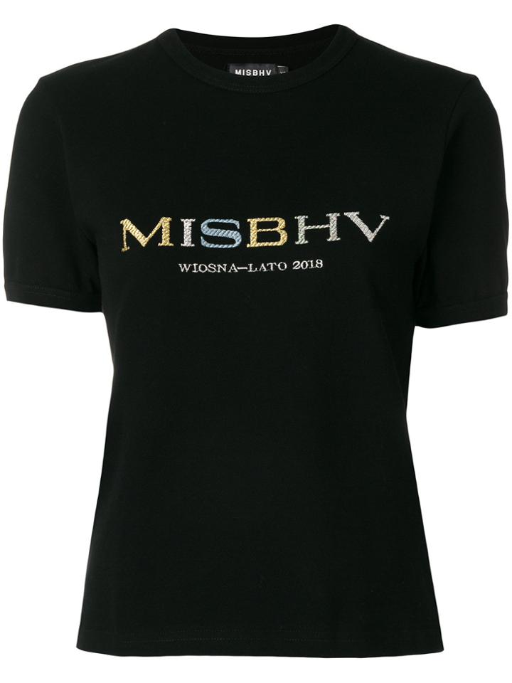 Misbhv Embroidered T-shirt - Black