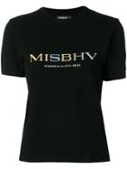 Misbhv Embroidered T-shirt - Black