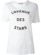 Être Cécile L'avenue Des Stars T-shirt, Women's, Size: Small, White, Cotton