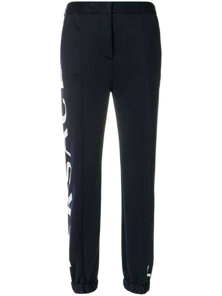 Versace Love Manifesto Logo Joggers - Blue