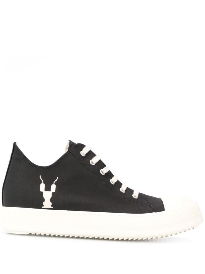 Rick Owens Drkshdw Gym Embroidery Sneakers - Black