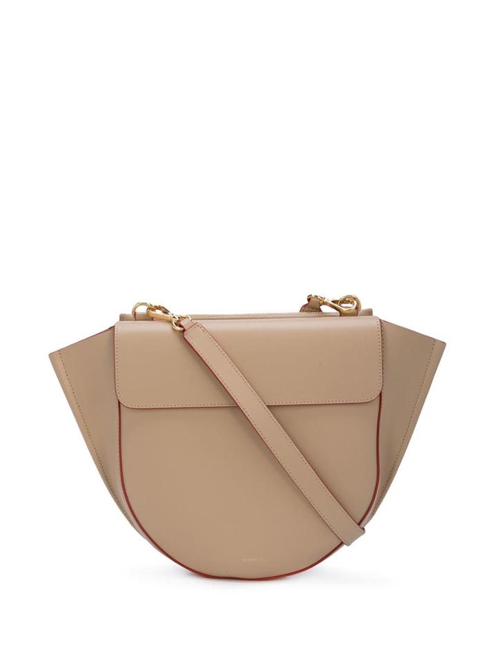 Wandler Curved Trapeze Bag - Brown
