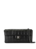 Chanel Pre-owned Choco Bar Cc Single Chain Shoulder Bag - Black