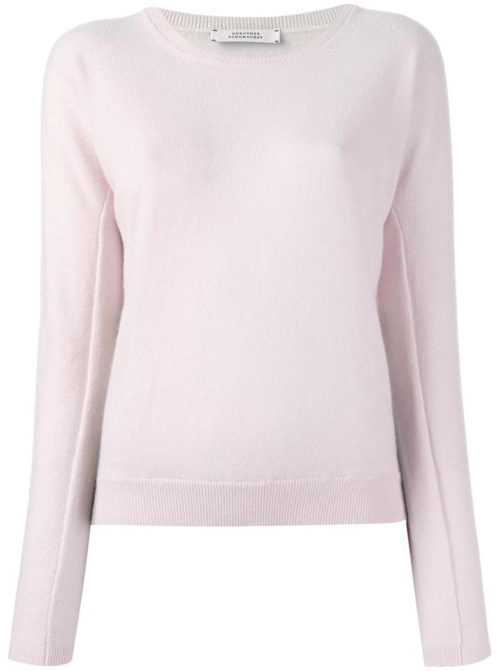 Dorothee Schumacher Round Neck Jumper, Women's, Size: 2, Pink/purple, Cashmere