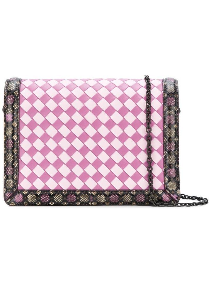 Bottega Veneta Multicolour Intrecciato Nappa Mini Montebello - Pink