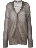 Agnona Semi Sheer Cardigan - Nude & Neutrals