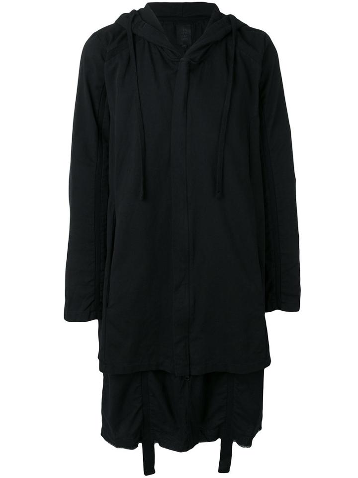Thom Krom - Hooded Long Length Coat - Men - Cotton - L, Black, Cotton