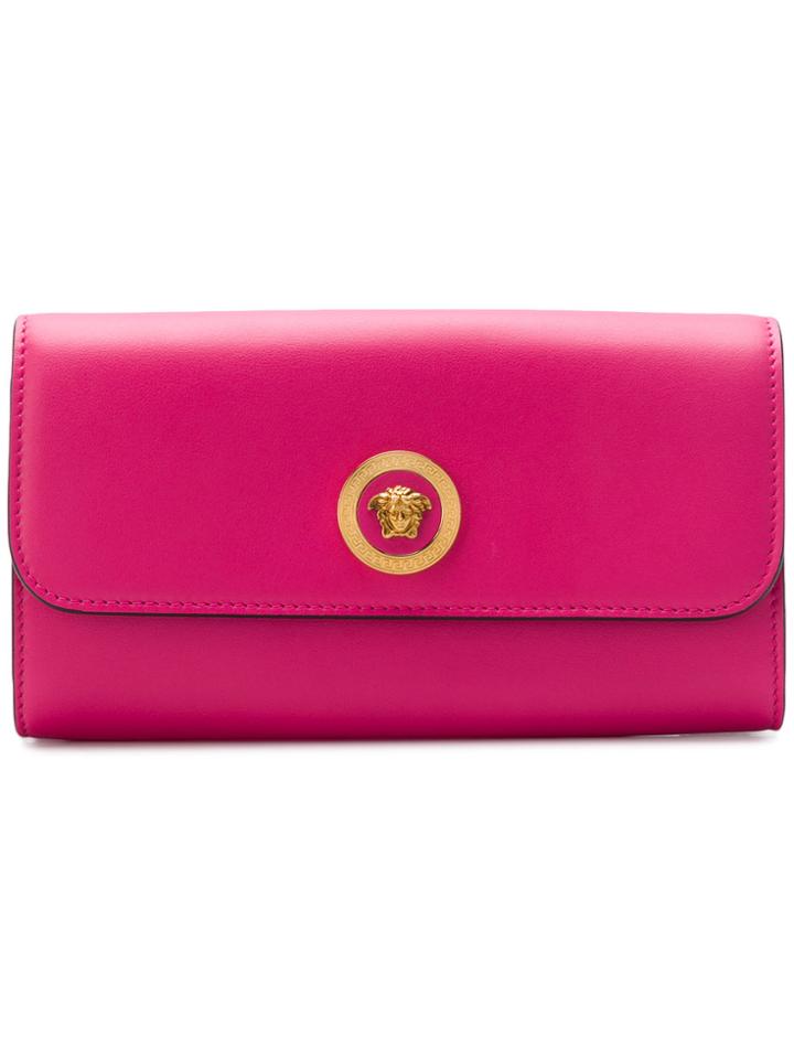 Versace Medusa Head Wallet - Pink & Purple