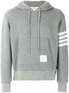 Thom Browne 4-bar Cashmere Shell Relaxed Hoodie - Grey