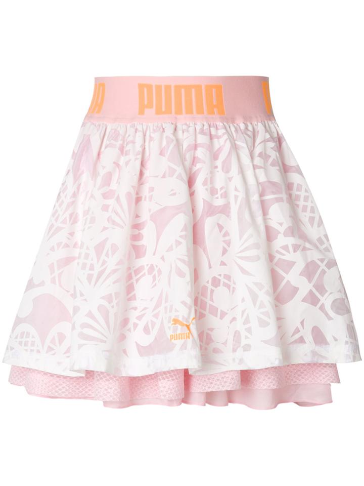 Puma X Sophia Webster Patterned Layered Skirt - Pink & Purple