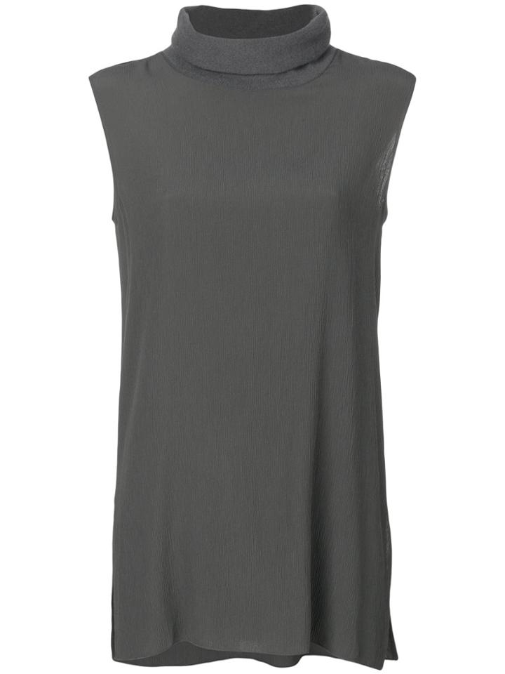 Fabiana Filippi Roll-neck Tank - Grey