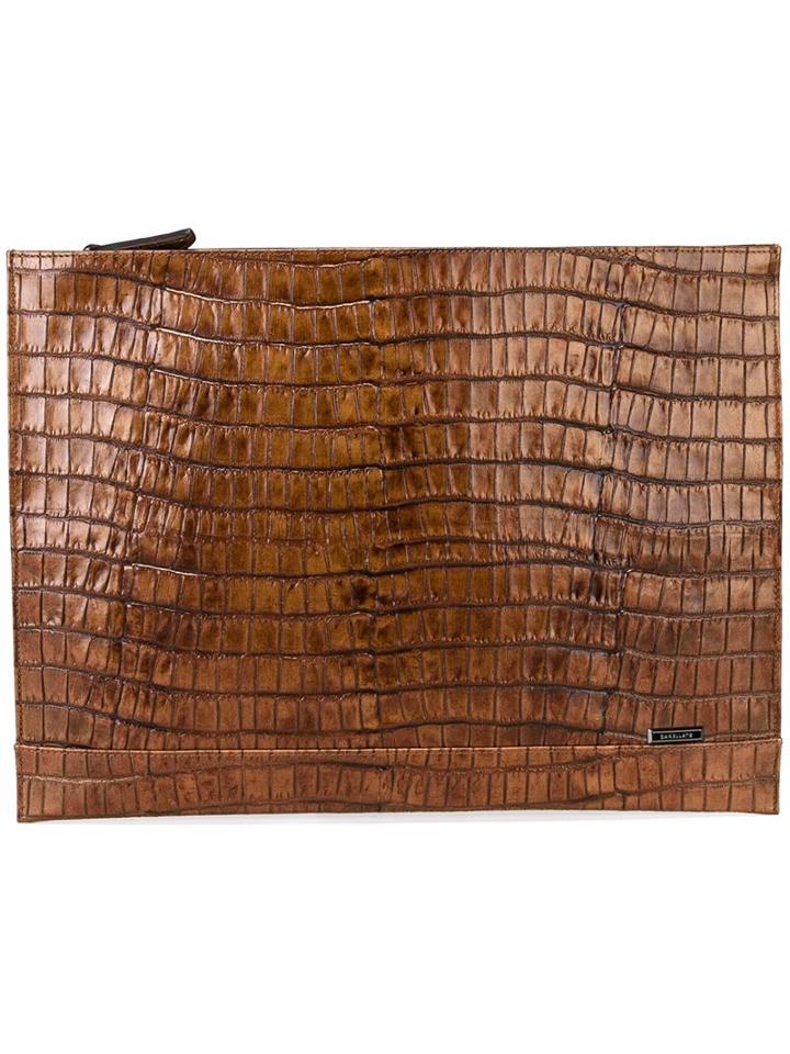 Zanellato Crocodile Effect Clutch