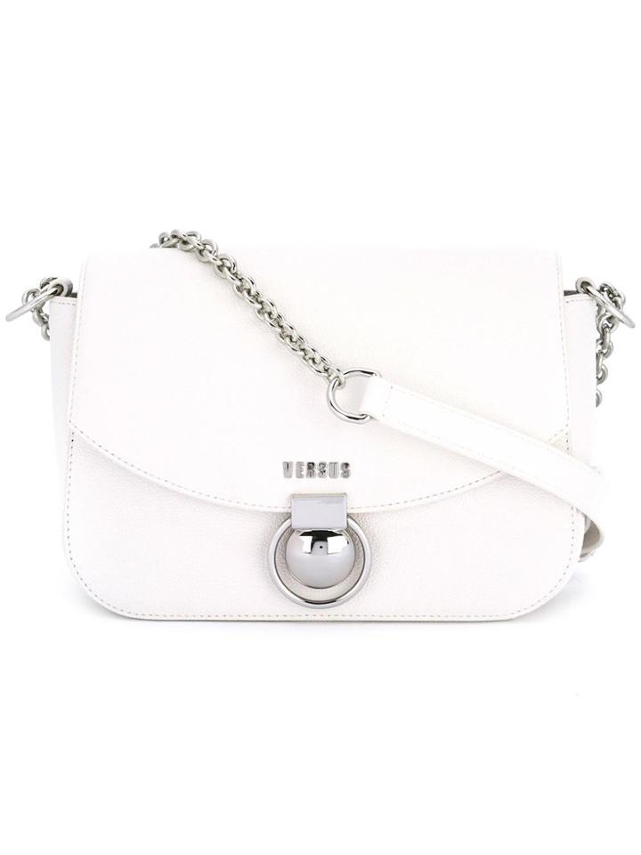 Versus Chain Strap Shoulder Bag - White