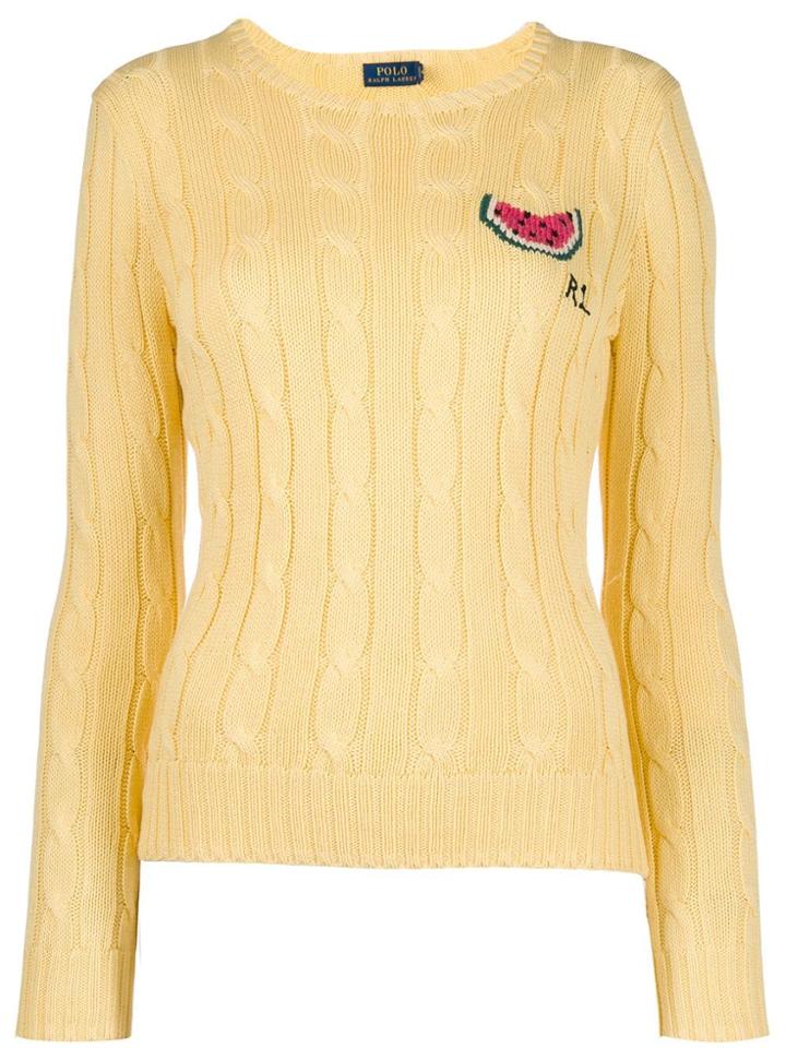 Polo Ralph Lauren Logo Knitted Sweater - Yellow