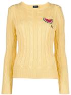 Polo Ralph Lauren Logo Knitted Sweater - Yellow
