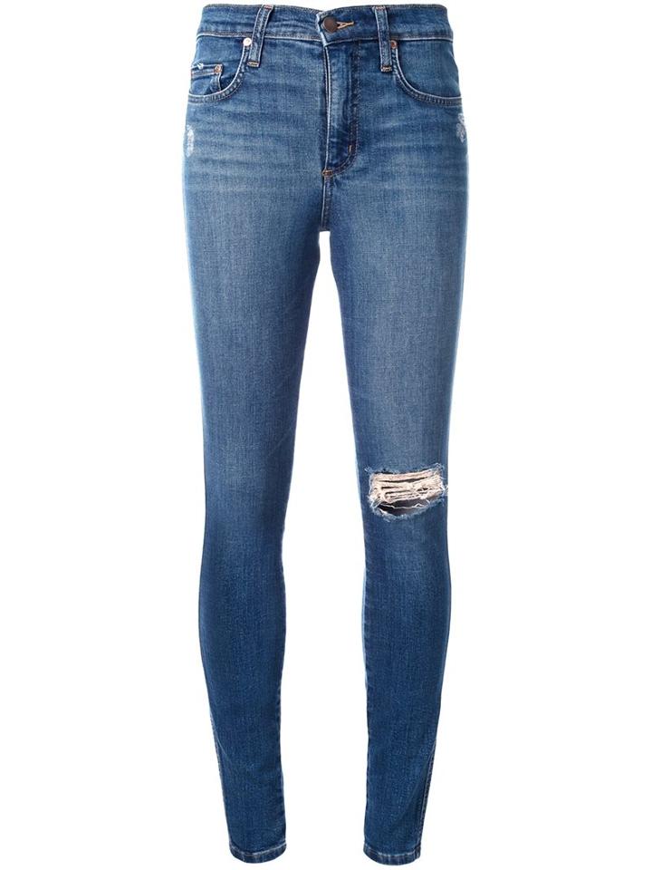 Nobody Denim Cult Skinny Jeans, Women's, Size: 25, Blue, Cotton/polyester/spandex/elastane