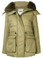 Yves Salomon Fur Collar Jacket - Green