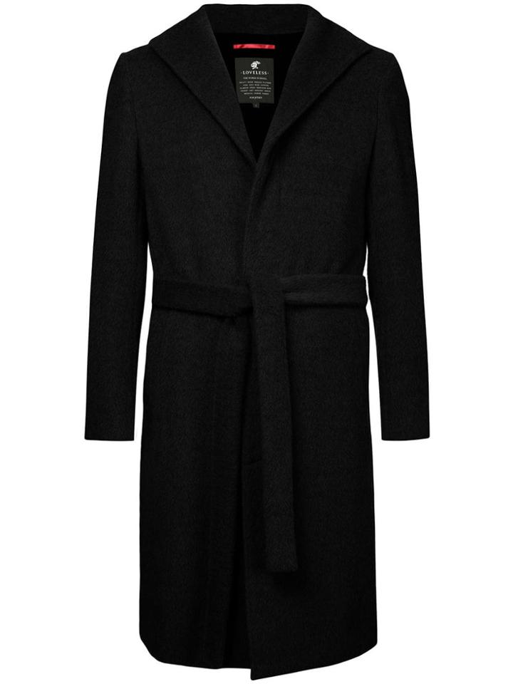 Loveless Belted Coat - Blue