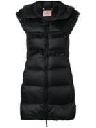 Twin-set Ruffled Embellished Gilet - Black