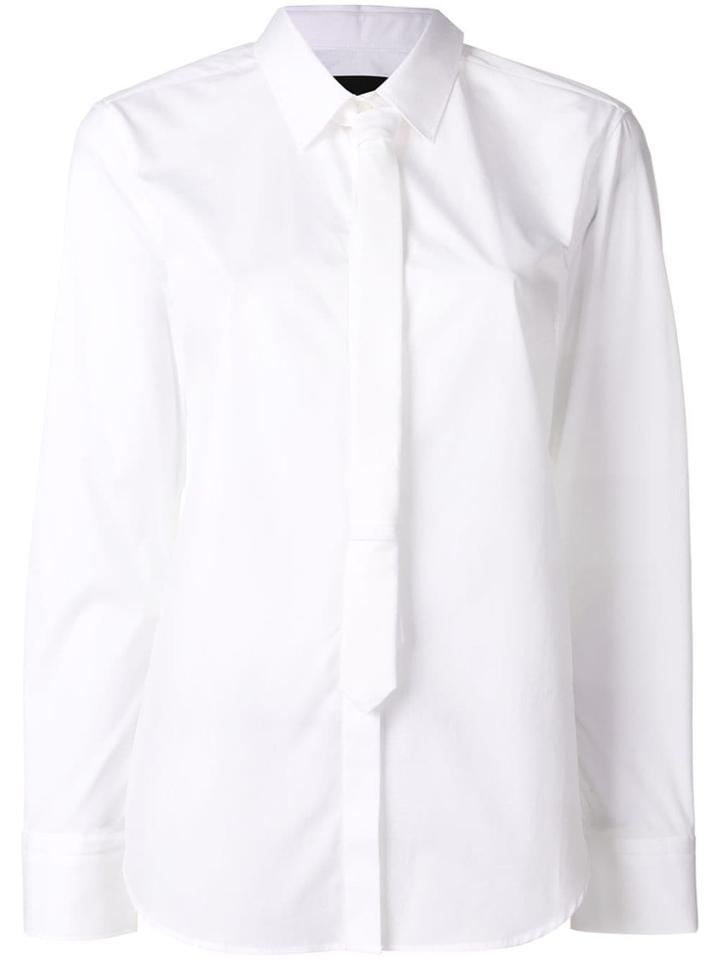 Neil Barrett Tie Detail Shirt - White