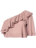 Apiece Apart One Shoulder Blouse - Nude & Neutrals