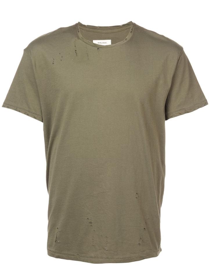 R13 Distressed Details T-shirt - Blue