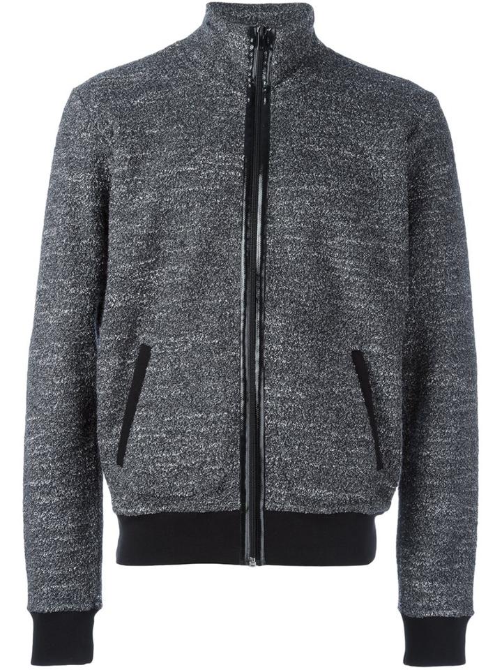 Maison Margiela Textured Zip-up Sweatshirt