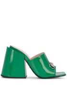 Gucci Lexi Block Heel Mules - Green
