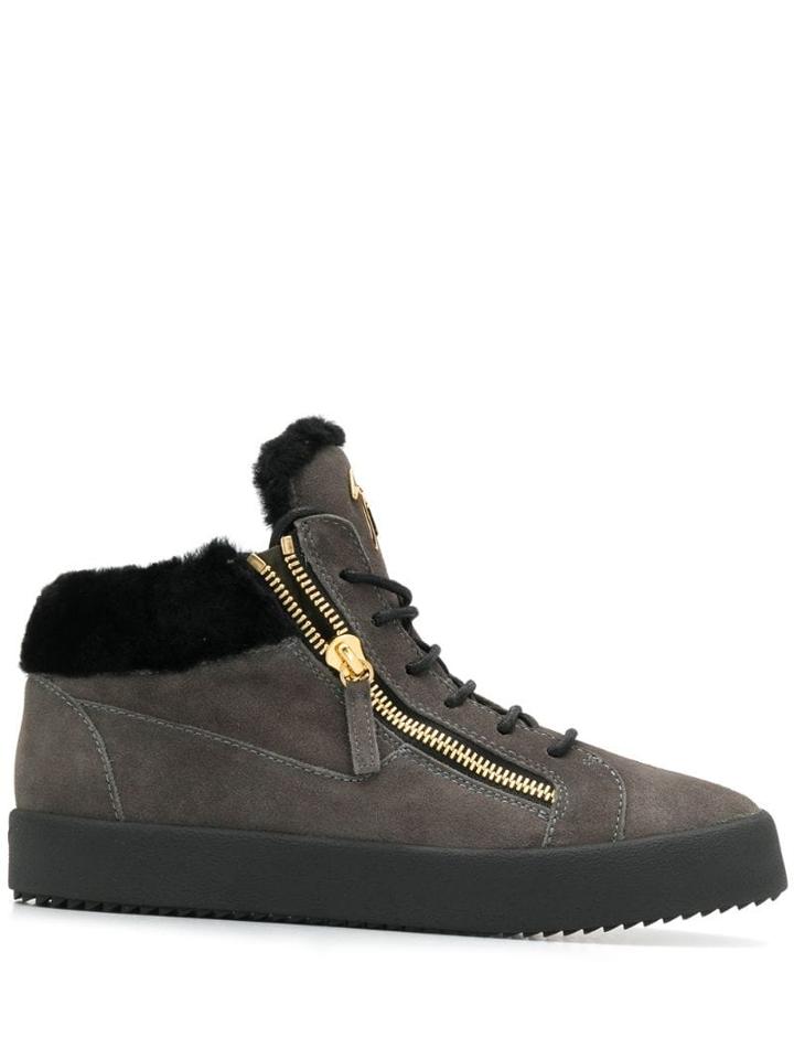 Giuseppe Zanotti Side Zip Detail Sneakers - Green