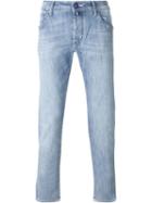 Jacob Cohen Straight Leg Jeans, Men's, Size: 36, Blue, Cotton/spandex/elastane