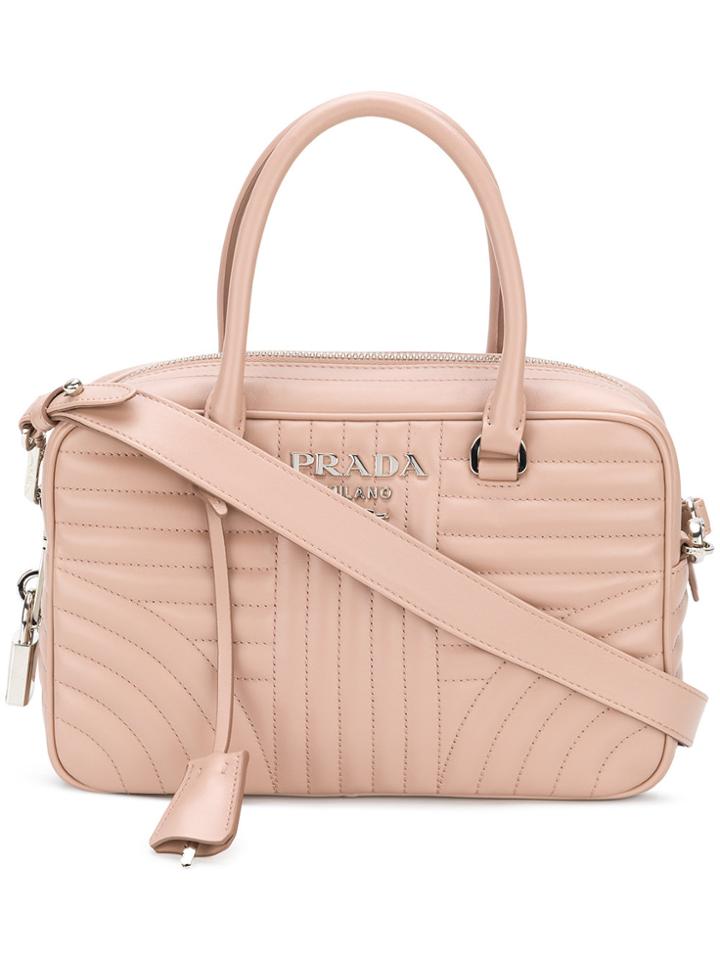 Prada Bauletto Tote Bag - Nude & Neutrals