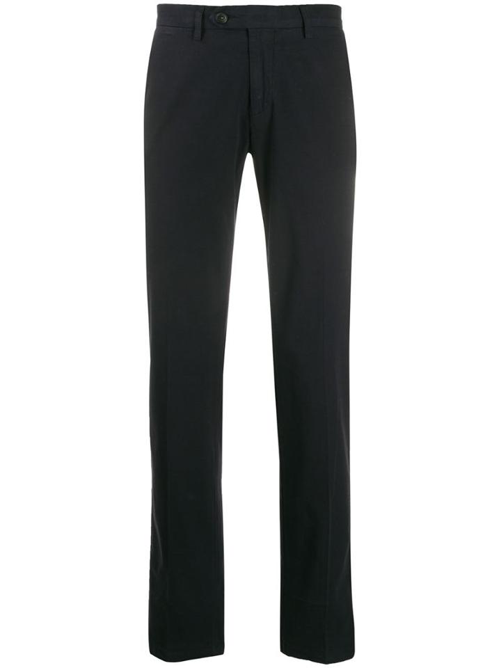 Canali Cotton Blend Chinos - Blue