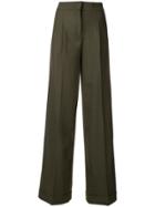 Twin-set High Waisted Trousers - Green